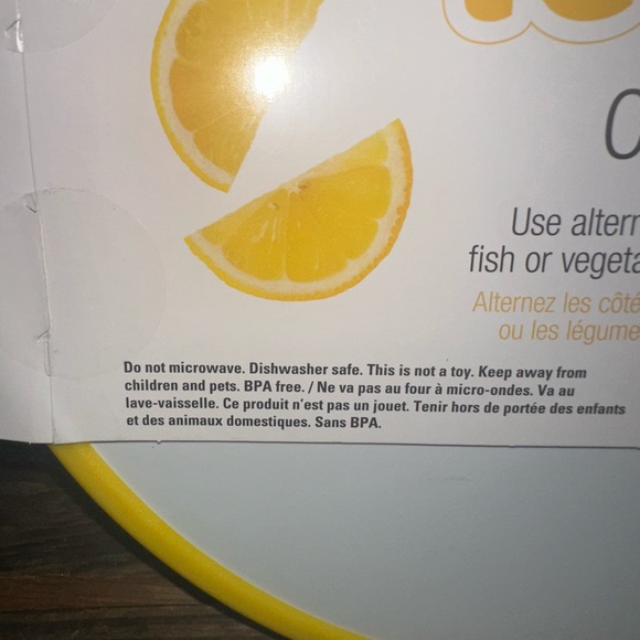 Joie Yellow Lemon-Themed Cutting Board - Picture 3 of 5